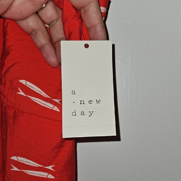 NWT A New day Red Maxi Dress Size L - Picture 3 of 6